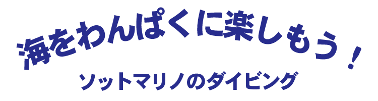 海をわんぱくに楽しもう！ソットマリノのダイビング