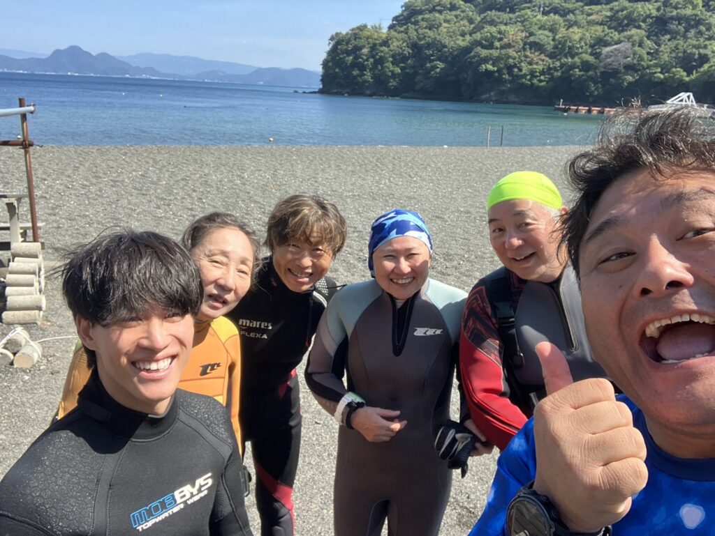 10/2 大瀬崎でクラゲ見せて！ディープ講習海の色の変化が楽しみな1日